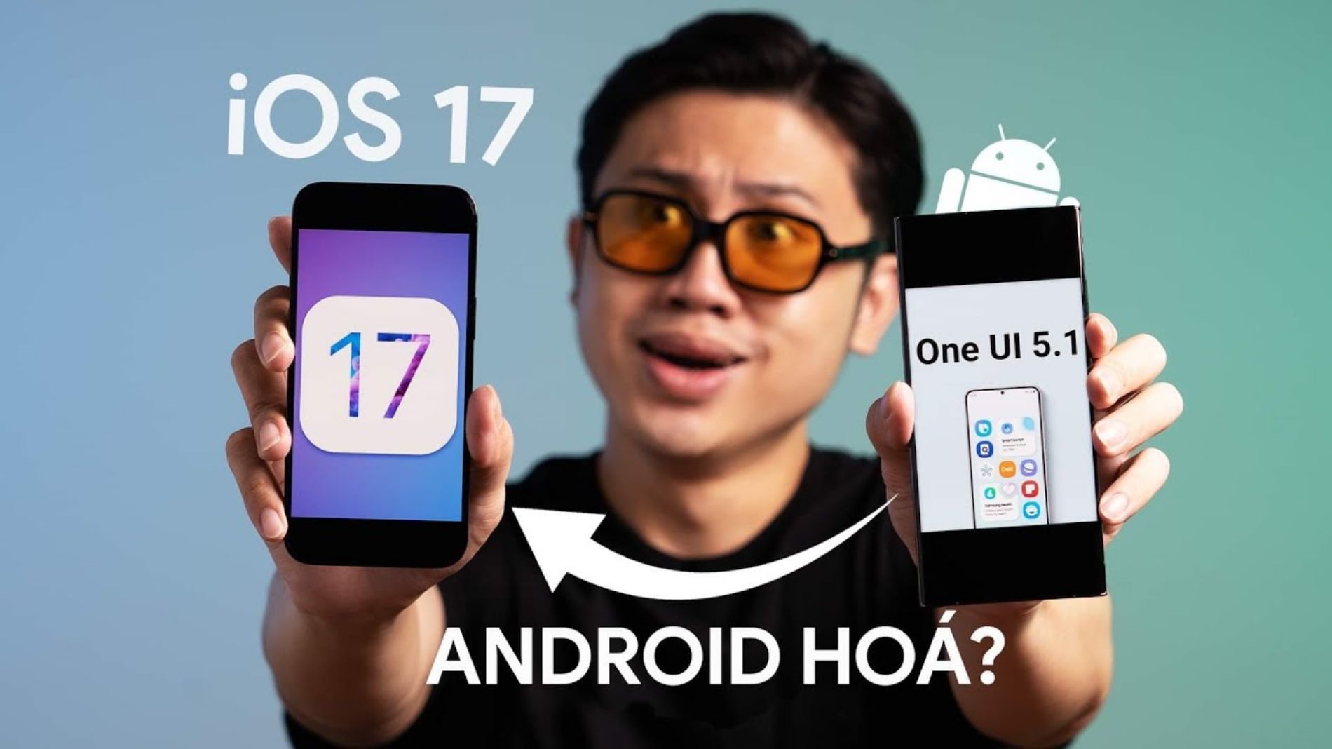 Hình ảnh cho danh mục iOS 17 vs One UI 5.1 - iOS được "Android hoá" liệu có THẮNG được One UI ???